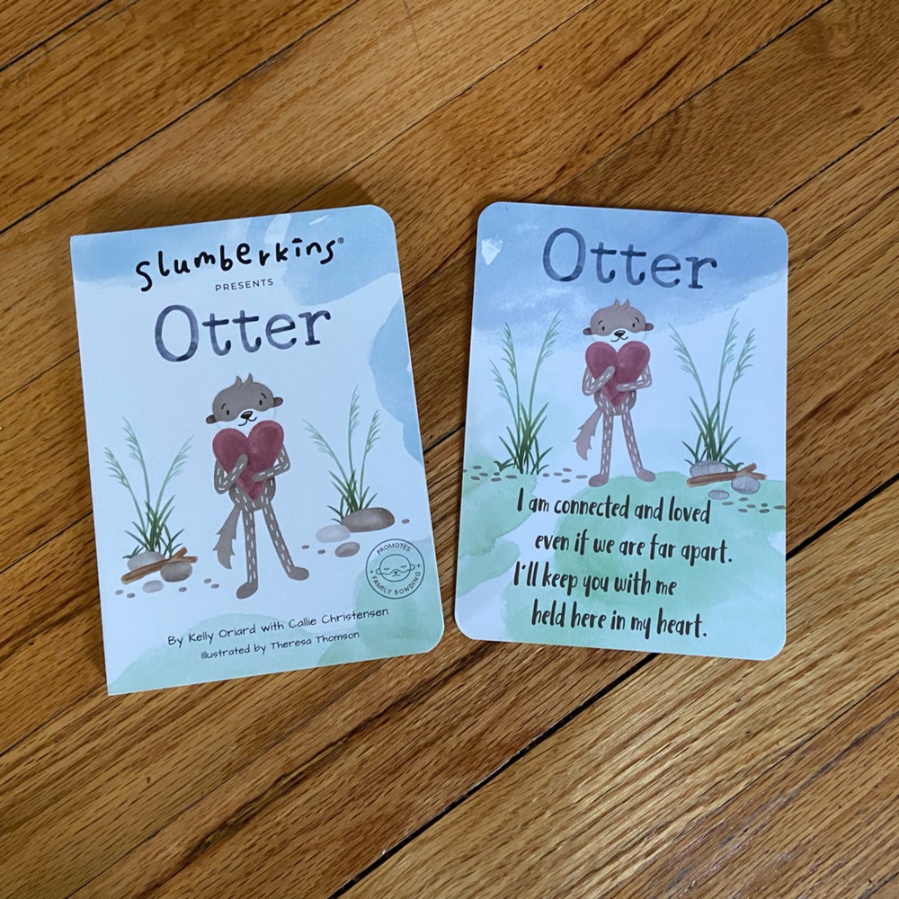 Slumberkins otter board book and card